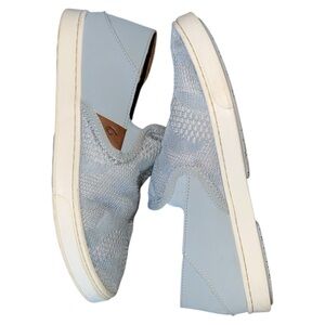 Olukai Pehuea Slip-On Sneakers Light Blue W8 EUR 38‎ Comfort Casual Shoes